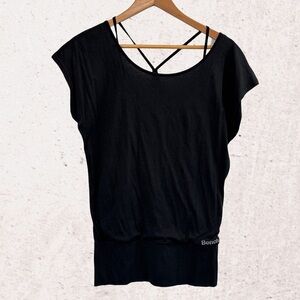 Bench Black Cap Sleeve Relaxed Blouse